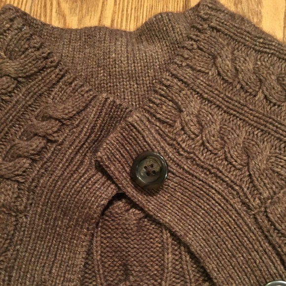 LL Bean Cable Knit Duster - Picture 2 of 3